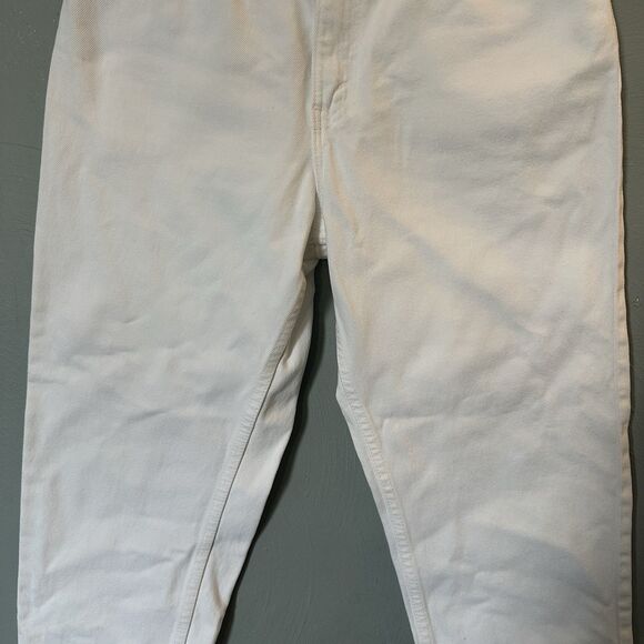 Vtg Levi’s 551 Jeans Women's sz 10 Petite White High Waist Relax Tapered leg USA - Picture 4 of 12